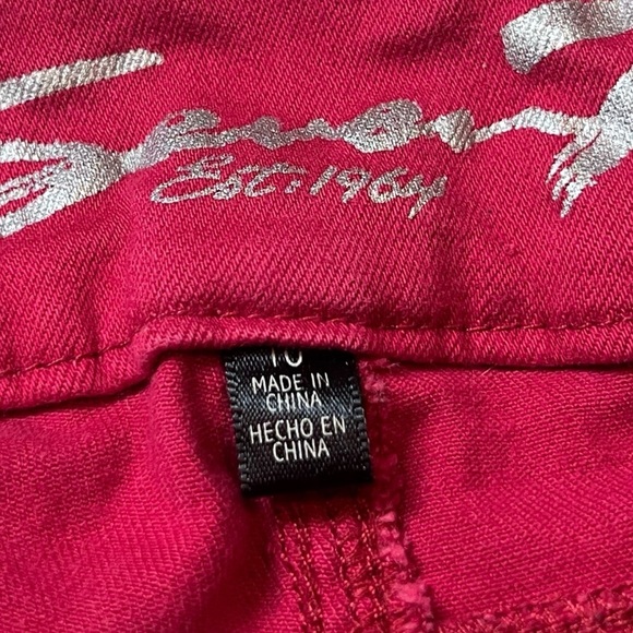 Seven7 Tummless Solid Pink Mid Rise Skinny Jeans Size 10 Stretchy Pockets - Picture 8 of 8